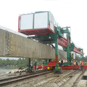 200t beam lift jembatan derek girder meluncurkan truss beam launche untuk kereta api
