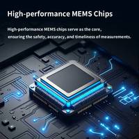 RS485 Modbus Triaxialer Vibrations- und Temperatursensor Integrierter 3-Achsen MEMS Beschleunigungsmesser OEM Baoxin Industrial Predictive CE