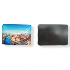 Aimant de réfrigérateur personnalisé pour cadeau de mariage, fabrication chinoise, design en verre cristal 3D, logo personnalisé, matériau plastique et papier, style lettre - Product Image 4