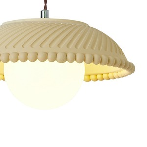 โคมไฟเพดานสไตล์มินิมอลแบบฝรั่งเศส สไตล์นอร์ดิกสีครีม สำหรับบาร์/โต๊ะอาหาร ห้องนอน/ห้องทำงาน ห้องรับประทานอาหาร - Product Image 5