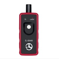 Herramienta de Activación y Reinicio TPMS EL-50449 para Vehículos, Detección de Presión de Neumáticos de 9V, Rojo y Negro