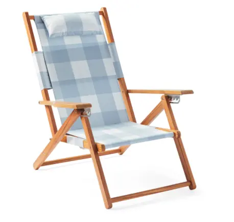 Hij-1123, nieuwe Model Houten Vouwen Strand Stoel Houten Dek Stoel Tuin Stoelen Met Gift Bags Kan Rugzak Carry