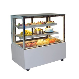 Vitrina Refrigerada para Pasteles con Color Personalizado, Pantalla Digital, Vidrio Curvo y Acero Inoxidable 304 para Panadería - Product Image 1