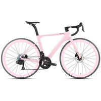 Vélo de route léger en fibre de carbone R15pro, roues 700c, 24 vitesses, freins à disque hydrauliques, cadre rigide, vélo de ville hybride de course, capacité de charge 150 kg