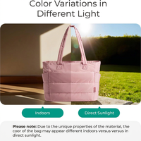 Sac fourre-tout matelassé léger pour femme, sac à main à bandoulière, sac de travail