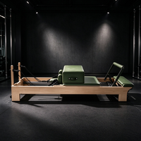 Machine de Pilates Reformer en Bois Premium, Équipement d'Entraînement Commercial pour Studios de Pilates Professionnels
