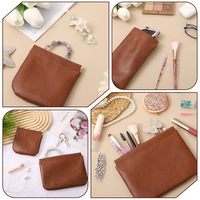 Sac de rangement de voyage multi-tailles avec fermeture à pression, pochettes portables, organiseur de sac à main en cuir