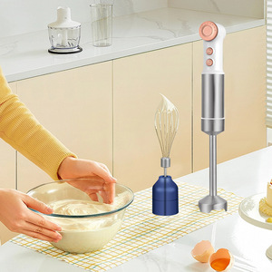 Hand Blender Multi Functional Electric With Double Blades For Baby Food And Egg Beating Stainless Steel Housing - Product Image 1