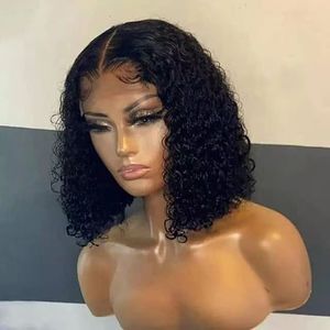 Bán Sỉ Tóc Giả Peru Tóc Người Buộc Trước, Tóc Giả <span class=keywords><strong>Bob</strong></span> Xoăn Nguyên Chất Không Keo Trong Suốt, Tóc Giả <span class=keywords><strong>Bob</strong></span> Ngắn 4*4 Ren - Product Image 6