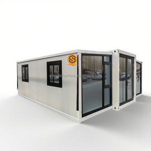 Di chuyển 40ft cách âm container nhà đúc sẵn Mô-đun Mở rộng thép container cà phê kiosk cửa hàng biệt thự - Product Image 1