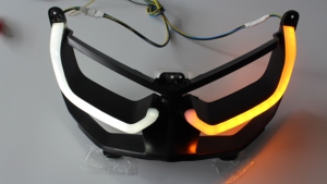 NMAX 155 125 2020 <span class=keywords><strong>2021</strong></span> phare LED de moto avec lampe de signalisation design personnalisé yeux paresseux phare avant pour YAMAHA accessoires - Product Image 6