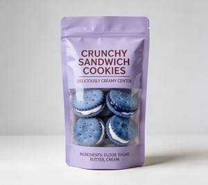 Échantillon Gratuit - Pochette Personnalisée à Fermeture Éclair, en PET/PE, pour Sandwichs et Biscuits, Hermétique, Fraîche, Robuste, Sûre et Stable - Product Image 5