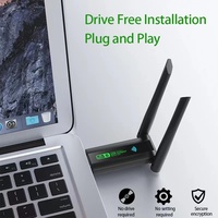 Adaptateur Wifi USB Wifi 6 AX1800Mbps 2.4G & 5Ghz double bande RTL8832AU pour ordinateur portable Kali Linux, PC mobile, imprimante