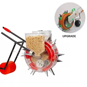 Farm Machinery Hand Push Grain Soybean And Multi Functional Seeder With Fertilizer Box Planter Machine