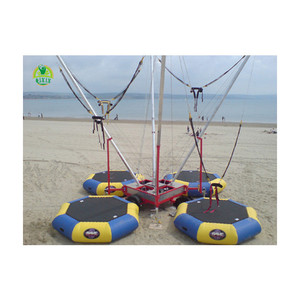 Super cool <span class=keywords><strong>4</strong></span> en 1 Grand <span class=keywords><strong>trampoline</strong></span> à bungee avec harnais (QX-121D)/<span class=keywords><strong>trampoline</strong></span> à bungee pour enfants/saut à l'élastique <span class=keywords><strong>Trampoline</strong></span> gonflable - Product Image 4