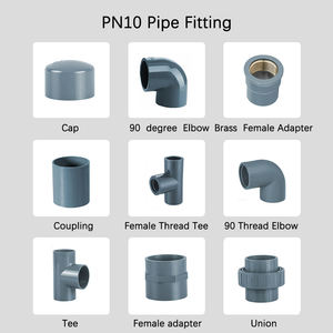 איכות גבוהה צינור pvc מתאים תקן pn10 90 מעלות המרפק