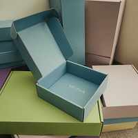 Bougie personnalisée verte petite boîte postale d'expédition en carton ondulé emballage postal recyclable boîtes cadeau en papier avec logo