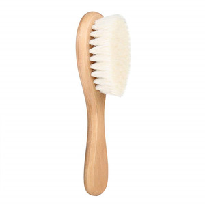 Peine de pelo de cabra Natural suave para niños, cepillo de ducha de madera para <span class=keywords><strong>recién</strong></span> <span class=keywords><strong>nacidos</strong></span>, respetuoso con el medio ambiente - Product Image 1