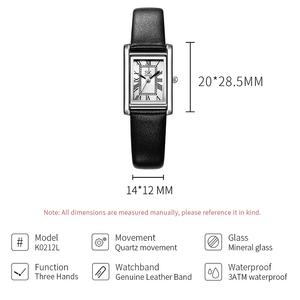 Reloj Elegante Cuadrado para Mujer con Números Romanos, Esfera con Efecto Rayos de Sol, Correa de Cuero, Reloj de Cuarzo para Oficina - Product Image 6