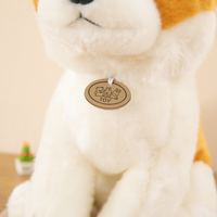 Vente en gros d'usine, peluche de chien Shiba Inu, Rottweiler, Schnauzer, jouet en peluche de dessin animé, adorable poupée en peluche, cadeau d'anniversaire pour enfants, chiot