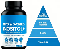 120 Comprimés de supplément d'inositol végétalien |   Myo D-Chiro Inositol avec Folate et Vitamine D pour l'équilibre hormonal féminin