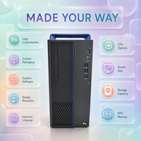 Yeni Düşük Minimum Sipariş Adedi Hygon 3350 İş Bilgisayarı Tam Set Monitör 8GB DDR4 512GB SSD 2GB GPU Özel Paketleme Linux Ofis