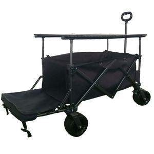 大型アルミテーブル折りたたみビーチとキャンプワゴン屋外ピクニック用プラットフォーム付きガーデンユーティリティハンドトロリー - Product Image 4