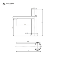 Robinet d'eau rond moderne à une poignée Robinet de lavabo économiseur d'eau pour salle de bain et buanderie Lavabos et robinets