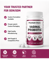 Capsules de probiotiques pour femmes avec lactobacilles et prébiotiques pour le bien-être quotidien des femmes OEM ODM