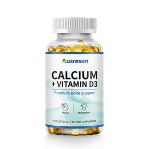 Ausreson Vitamine Calcium D3 <span class=keywords><strong>K2</strong></span> Marque Privée Compléments Osseux Capsules Liquides Gélules Souples Calcium Vitamine Calcium +<span class=keywords><strong>VD3</strong></span> +<span class=keywords><strong>K2</strong></span> Gélules Souples - Product Image 2