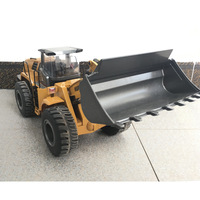 Excavadora RC de Aleación 1:14 24CH, Camión de Construcción Eléctrico con Control Remoto, Batería de Iones de Litio, Juguete de Ingeniería de Simulación