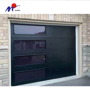 Puerta de garaje con Panel de protección para dedos, puerta de garaje con inclinación y cremallera muy silenciosa, estilo europeo - Product Image 5