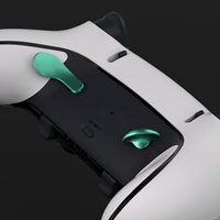 EXtremeRate Interchangeable 4 PCS Kits de boutons arrière en métal modifié pour contrôleur de bord Dualsense