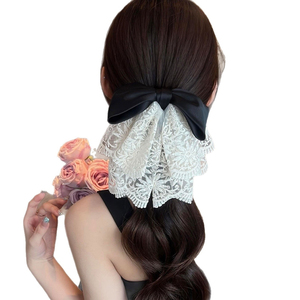 Popular Niche Design <b>Sweet</b> Bowknot Hairpin Cute Exquisite Light Luxury Style Women's Fabric Hairpins Fashion Jewelry Wholesale - Product Image 6