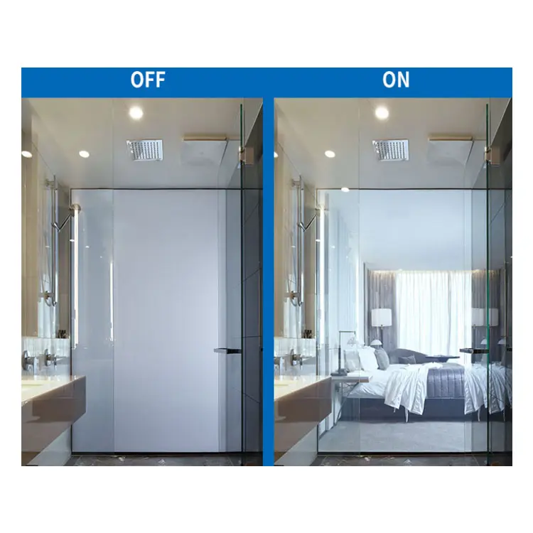 Individuelle Fenster Badezimmer Glastür Datenschutz PVB-Film intelligentes Glas
