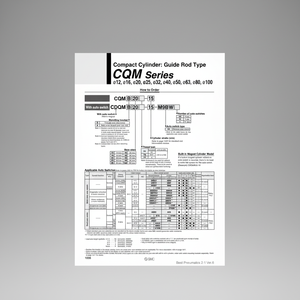 Cylindre compact SMC Pneumatics CDQMB16-25 pièce pneumatique de haute qualité - Product Image 1
