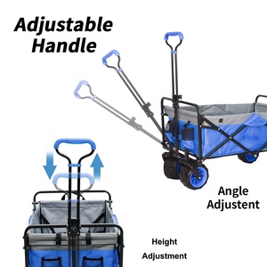 Push Pull regolabile all'aperto spiaggia pieghevole carrelli pieghevoli carro resistente brevetto portatile campeggio pieghevole carri Utility - Product Image 2