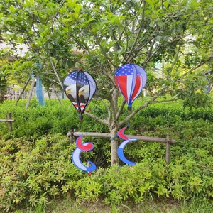 Vente en gros de ballons à <span class=keywords><strong>air</strong></span> chaud ornements avec drapeau national américain design moulin à <span class=keywords><strong>vent</strong></span> spirale <span class=keywords><strong>vent</strong></span> pour la décoration de jardin à la maison - Product Image 4