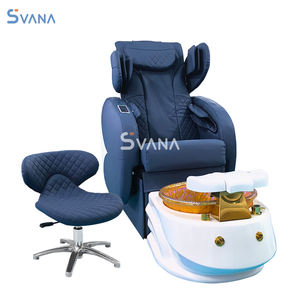 Silla de Spa de pedicura reclinable eléctrica de masaje de cuerpo completo de chorro sin tubería profesional para salón de uñas - Product Image 4