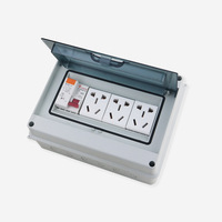 Boîtier de distribution extérieur étanche IP65 à 4 voies avec couvercle transparent