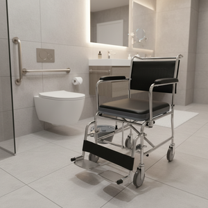 Chaise de toilette pour fauteuil roulant la mieux notée, siège confortable, cadre léger et durable, conception portable, approvisionnement en gros - Product Image 3