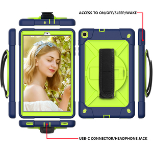 Ốp Lưng Chống Sốc Cho Samsung <span class=keywords><strong>Galaxy</strong></span> <span class=keywords><strong>Tab</strong></span> A <span class=keywords><strong>10.1</strong></span> Inch T510 T515, Ốp Bảo Vệ Chắc Chắn Bằng Silicon, Có Chân Đế, Dây Đeo Vai, Máy Tính Bảng - Product Image 3