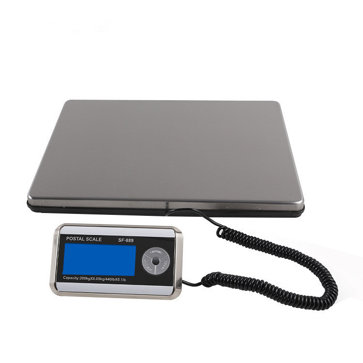 Shinleypack 440lb Digital Postal Scale - Large Stainless Steel Platform For Packages & Shipping