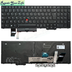 SW Swiss BE clavier d'ordinateur portable rétroéclairé belge pour Lenovo <span class=keywords><strong>Thinkpad</strong></span> T15p T15g P15v P15s <span class=keywords><strong>P17</strong></span> SN20W68043 clavier avec cadre noir - Product Image 5