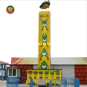 Spannende Kids Pretparkritten Gratis Fall Kikker Springen Spelletjes Kids Kikker Hopper Ritten Air Drop Tower Factory Prijs