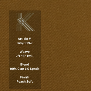 97% Cotton 3% Spandex <b>Stretch</b> Twill Fabric-Premium Poplin for Pants <b>Trousers</b> Chinos Shorts & Garments Washed & Breathable - Product Image 1