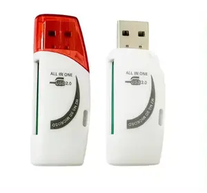 High Speed All in One TF SD Card Reader USB 2.0 With Lid Adapter Memory Driver-free 4 in 1 Card Reader Factory Direct