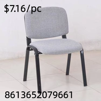 Chaise de bureau, chaise de conférence empilable en maille, chaise d'ordinateur pour la maison, chaise de formation simple en lin