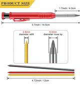 Crayon à trous profonds de 2MM, taille de plomb, crayon mécanique de dessin, crayons de charpentier avec recharge de plomb