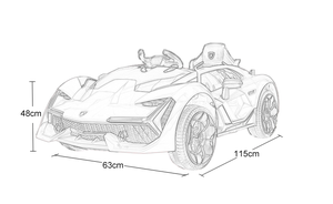 Volante del sedile all'ingrosso per bambini auto elettrica a 4 ruote auto elettriche oversize per bambini piccoli - Product Image 6